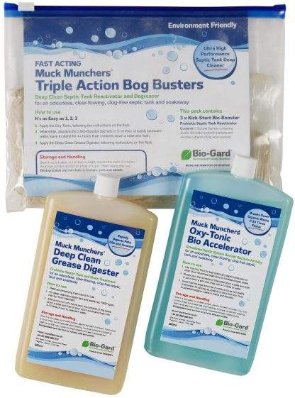 triple action bog busters septic tank shock treatment