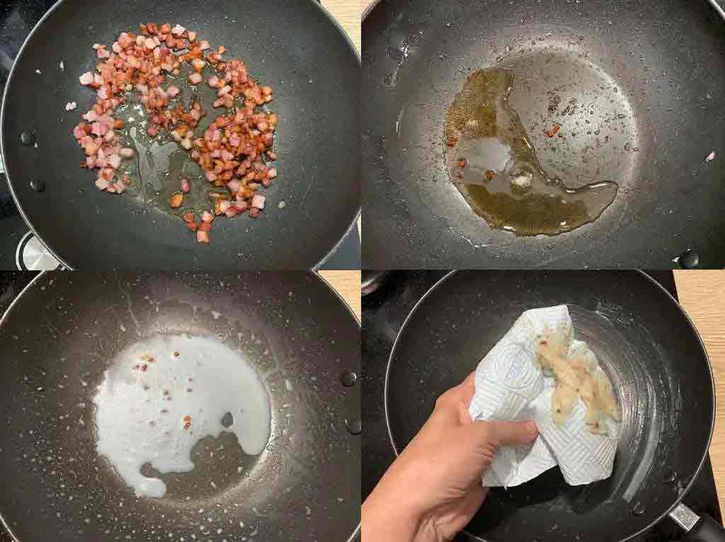 cleaning oil from frying pan safe for septic tank